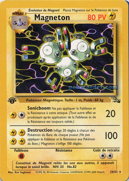 W03 [FR] FO (ED2) 026 MAGNETON (RARE)