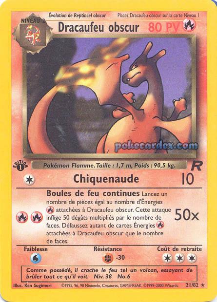 W04 [FR] TR (ED2) 021 DRACAUFEU OBSCUR (RARE)