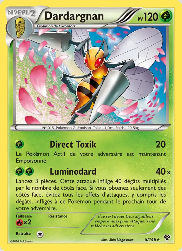 XY01 [FR] XY (REVERSE) 005 DARDARGNAN (RARE)