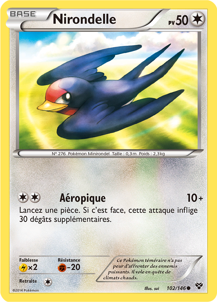 XY01 [FR] XY (REVERSE) 102 NIRONDELLE