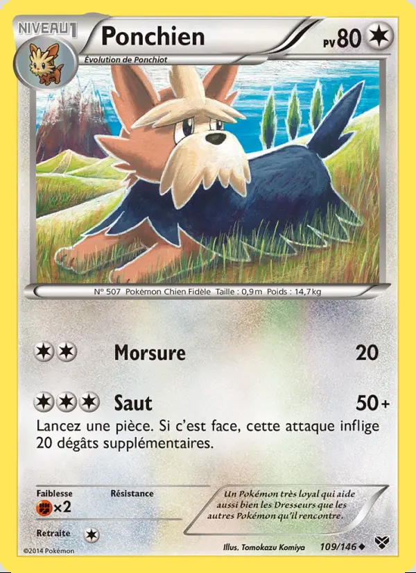 XY01 [FR] XY (REVERSE) 109 PONCHIEN