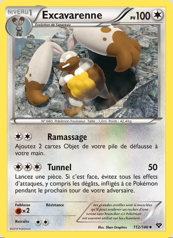 XY01 [FR] XY (REVERSE) 112 EXCAVARENNE