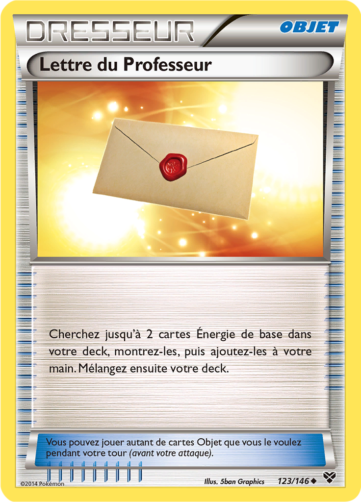 XY01 - 123 LETTRE DU PROFESSEUR