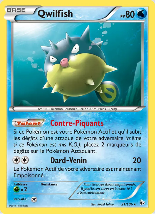 XY02 [FR] FLF 021 QWILFISH (RARE)