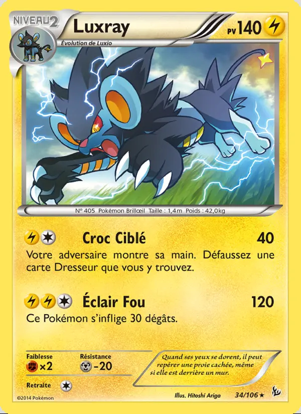 XY02 [FR] FLF 034 LUXRAY (RARE)
