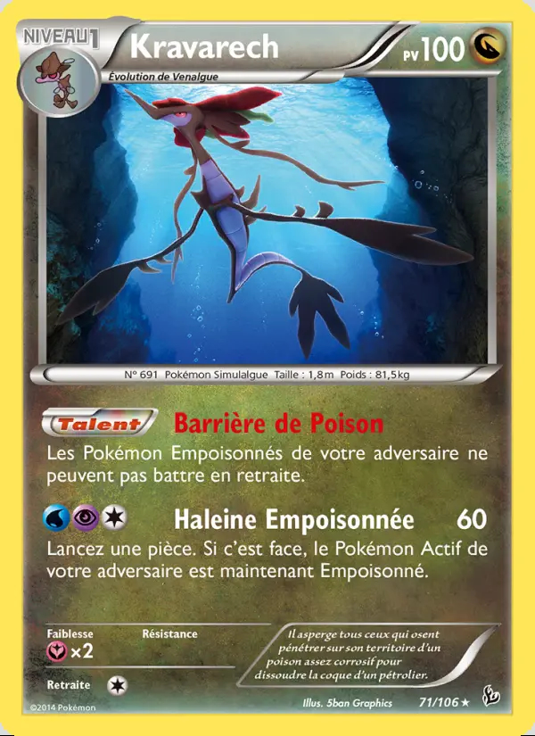 XY02 [FR] FLF (REVERSE) 071 KRAVARECH (RARE)