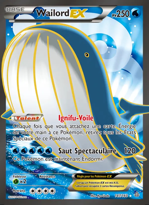 XY05 [FR] PRC 147 WAILORD-EX (ULTRA RARE)