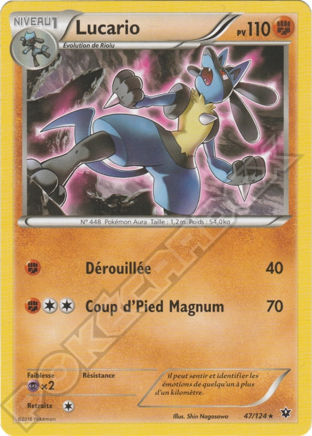 XY10 [FR] FCO 047 LUCARIO (RARE)