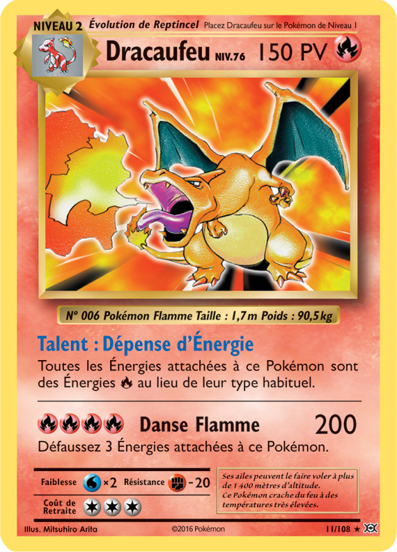 CARTE GRADEE - XY12 [FR] EVO 011 DRACAUFEU (HOLO) - [CA 8]