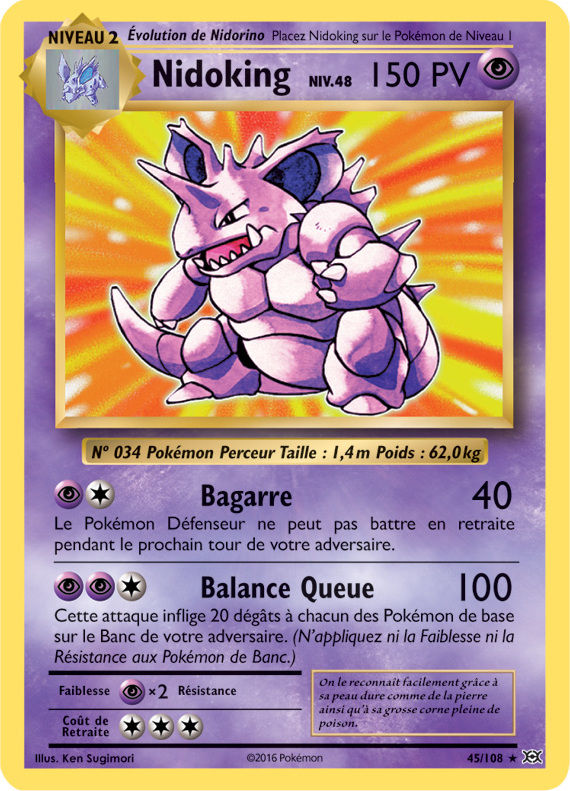 XY12 [FR] EVO (REVERSE) 045 NIDOKING (HOLO)
