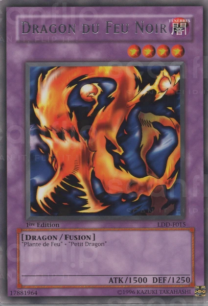 YGO [FR] LDD-F015 (ED1) DRAGON DU FEU NOIR (RARE)