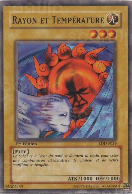 YGO [FR] LDD-F029 RAYON ET TEMPERATURE (COMMUNE)