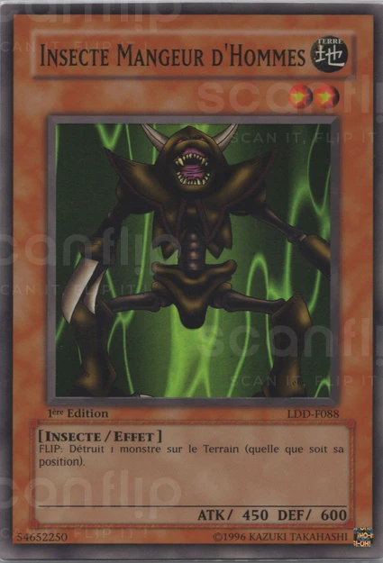YGO [FR] LDD-F088 (ED1) INSECTE MANGEUR D'HOMMES (SUPER RARE)