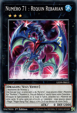 YGO [FR] LED9-FR013 NUMERO 71 : REQUIN REBARIAN (COMMUNE)