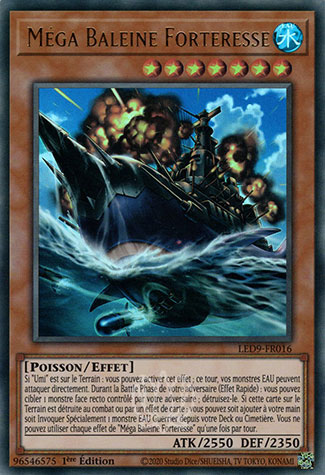 YGO [FR] LED9-FR016 MEGA BALEINE FORTERESSE (ULTRA RARE)