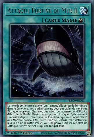 YGO [FR] LED9-FR021 ATTAQUE FURTIVE DE MER II (RARE)