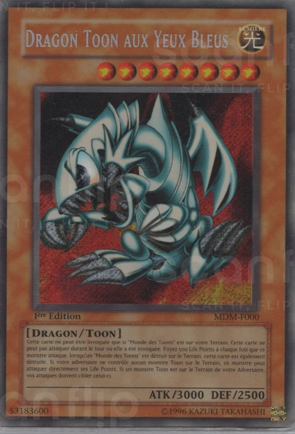 YGO [FR] MDM-F000 (ED1) DRAGON TOON AUX YEUX BLEUS (SECRETE RARE)