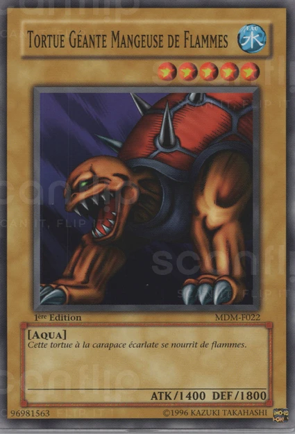 YGO [FR] MDM-F022 TORTUE GEANTE MANGEUSE DE FLAMMES (COMMUNE)