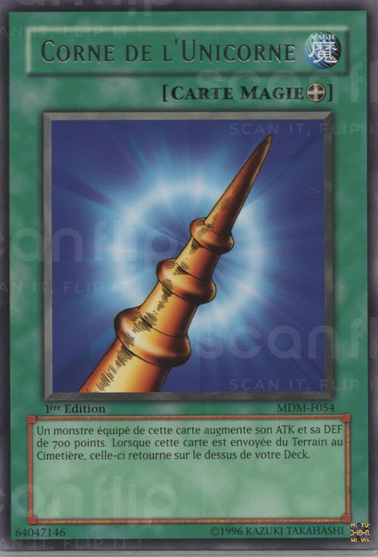 YGO [FR] MDM-F054 (ED1) CORNE DE L'UNICORNE (RARE)
