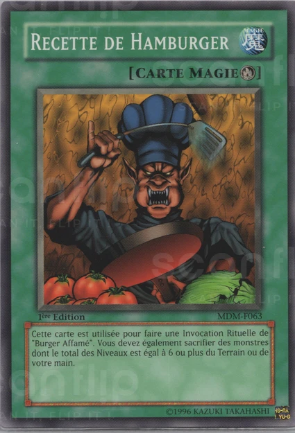 YGO [FR] MDM-F063 RECETTE DE HAMBURGER (COMMUNE)