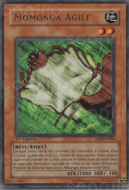 YGO [FR] MDM-F086 MOMONGA AGILE (RARE)