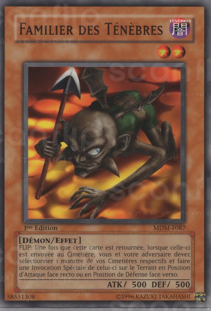 YGO [FR] MDM-F087 FAMILIER DES TENEBRES (COMMUNE)