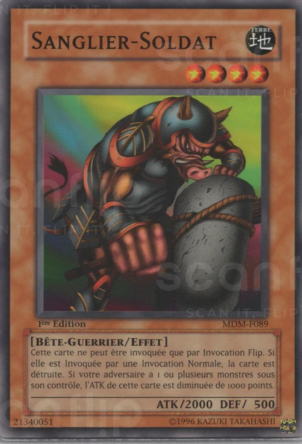 YGO [FR] MDM-F089 (ED1) SANGLIER-SOLDAT (COMMUNE)