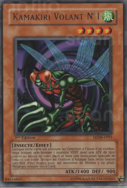 YGO [FR] MDM-F091 (ED1) KAMAKIRI VOLANT N&deg;1 (RARE)