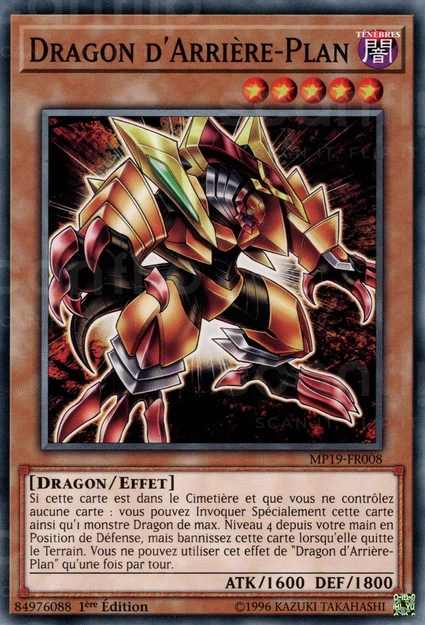 YGO [FR] MP19-FR008 DRAGON D'ARRIERE-PLAN (COMMUNE)