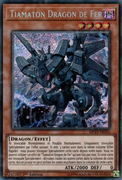 YGO [FR] MP19-FR016 TIAMATON DRAGON DE FER (PRISMATIC SECRET RARE)