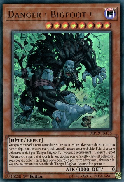 YGO [FR] MP19-FR136 DANGER ! BIGFOOT ! (ULTRA RARE)