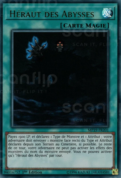 YGO [FR] MP19-FR201 HERAUT DES ABYSSES (ULTRA RARE)