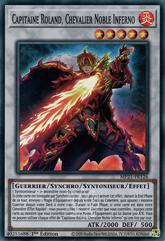 YGO [FR] MP21-FR126 CAPITAINE ROLAND, CHEVALIER NOBLE INFERNO (SUPER RARE)