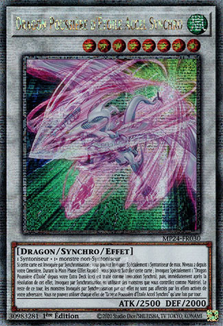 YGO [FR] MP24-FR030 DRAGON POUSSIERE D'&Eacute;TOILE ACCEL SYNCHRO (QUARTER CENTURY SECRET RARE)