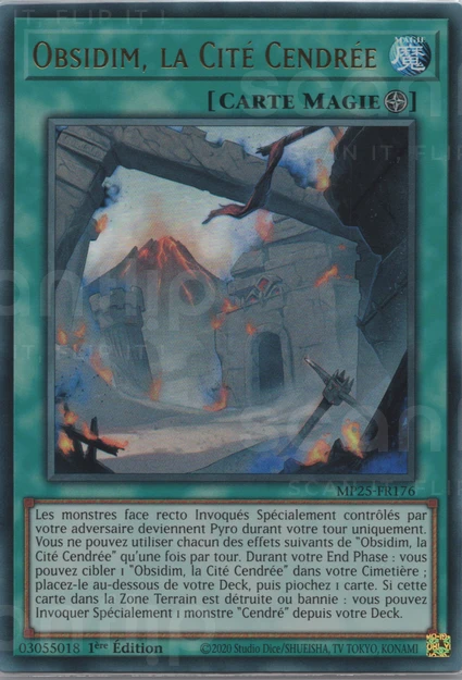 YGO [FR] MP25-FR176 OBSIDIM, LA CITE CENDREE (ULTRA RARE)