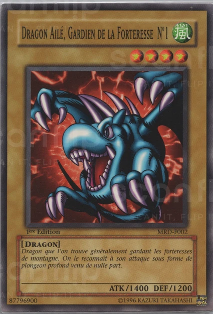 YGO [FR] MRD-F002 (ED1) DRAGON AILE, GARDIEN DE LA FORTERESSE N&deg;1 (COMMUNE)