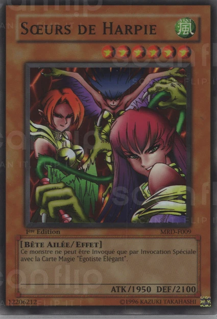 YGO [FR] MRD-F009 (ED1) SOEURS DE HARPIE (SUPER RARE)