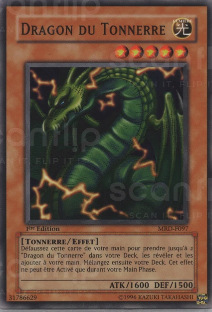 YGO [FR] MRD-F097 (ED1) DRAGON DU TONNERRE (COMMUNE)