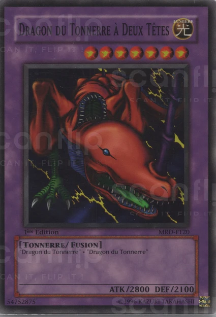 YGO [FR] MRD-F120 (ED1) DRAGON DU TONNERRE A DEUX TETES (SUPER RARE)