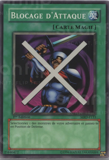 YGO [FR] MRD-F133 (ED1) BLOCAGE D'ATTAQUE (COMMUNE)