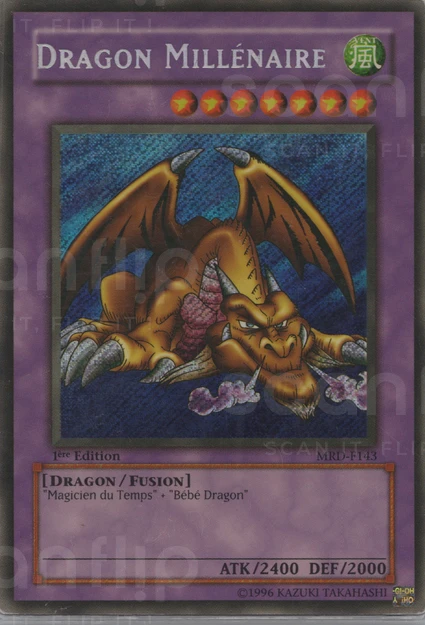 YGO [FR] MRD-F143 (ED1) DRAGON MILLENAIRE (SECRETE RARE)