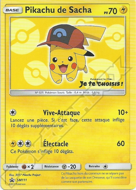 PROMO [FR] SM111 PIKACHU DE SACHA