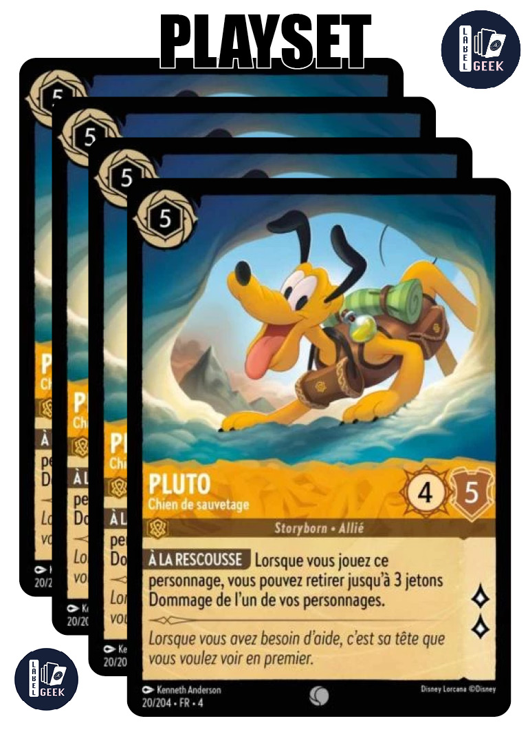 PLAYSET LOR04-020 PLUTO, CHIEN DE SAUVETAGE