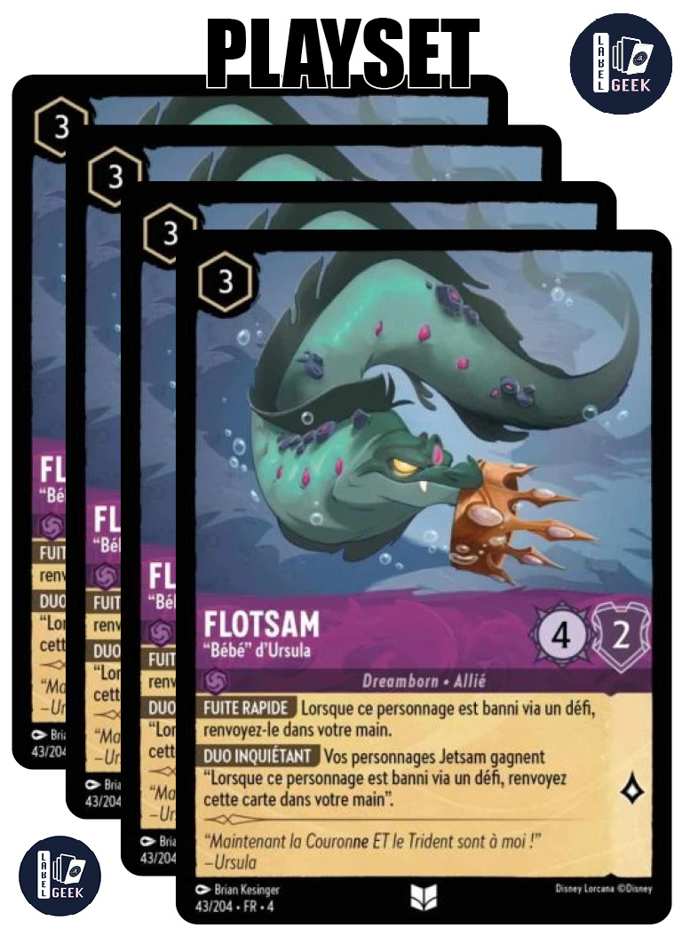 PLAYSET LOR04-043 FLOTSAM, "BEBE" D'URSULA