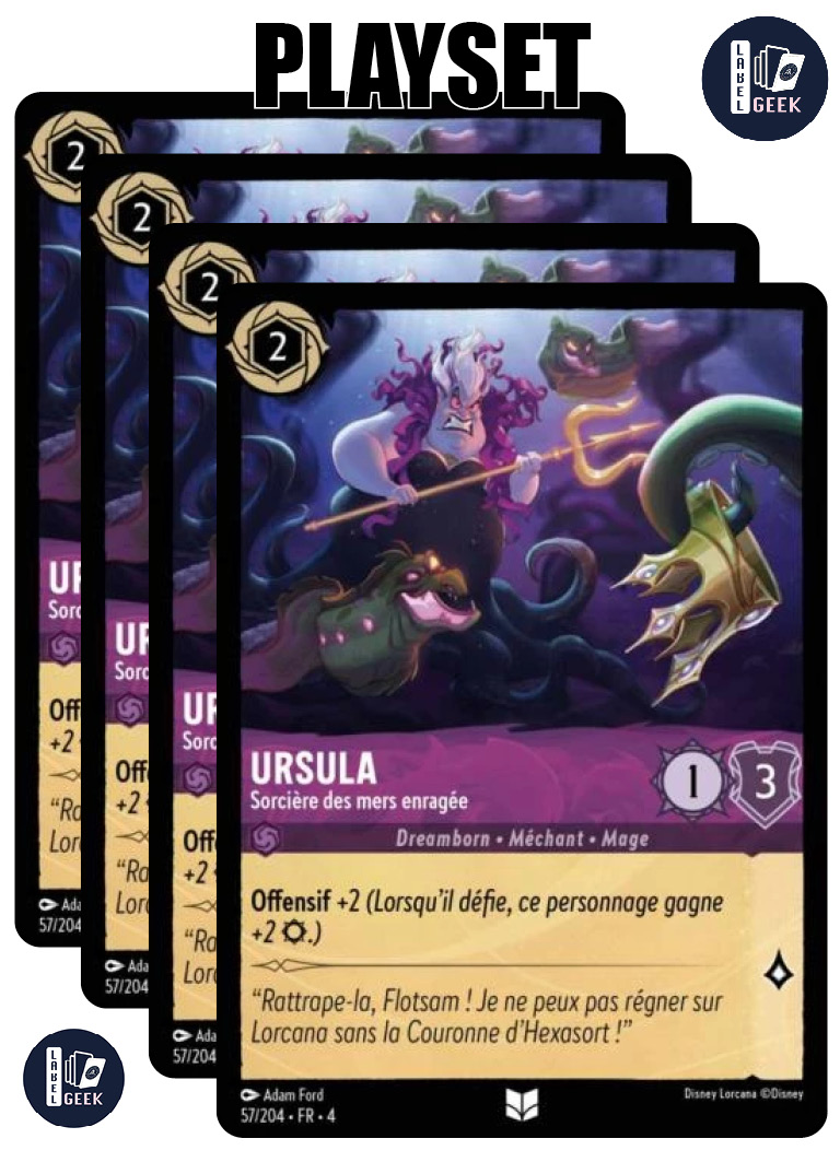 PLAYSET LOR04-057 URSULA, SORCIERE DES MERS ENRAGEE