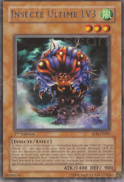 YGO [FR] RDS-FR007 (ED1) INSECTE ULTIME LV3 (RARE)