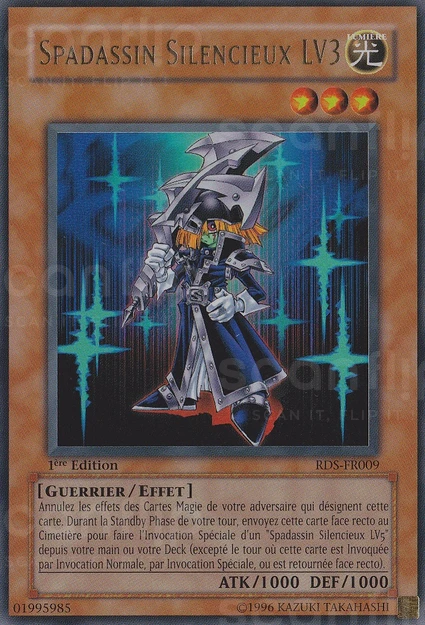 YGO [FR] RDS-FR009 (ED1) SPADASSIN SILENCIEUX LV3 (ULTRA RARE)