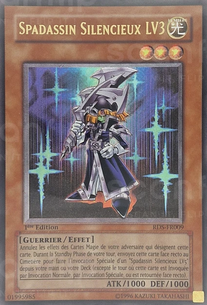 YGO [FR] RDS-FR009 (ED1) SPADASSIN SILENCIEUX LV3 (ULTIMATE RARE)