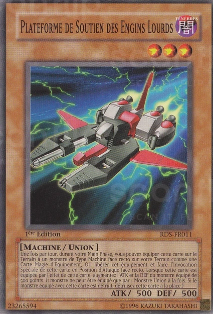 YGO [FR] RDS-FR011 (ED1) PLATEFORME DE SOUTIEN DES ENGINS LOURDS (COMMUNE)