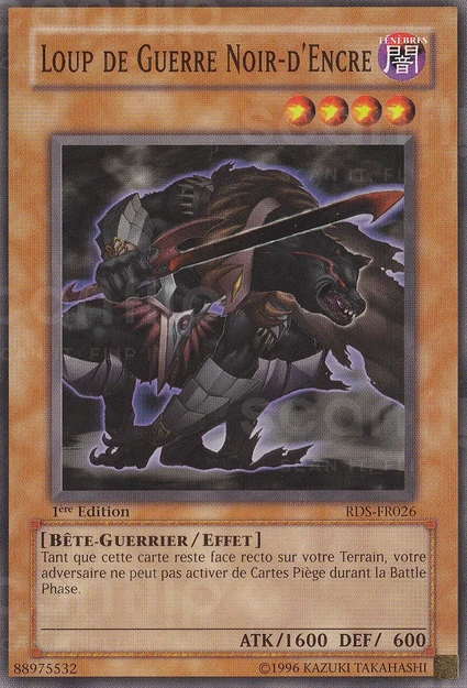 YGO [FR] RDS-FR026 (ED1) LOUP DE GUERRE NOIR-D'ENCRE (COMMUNE)